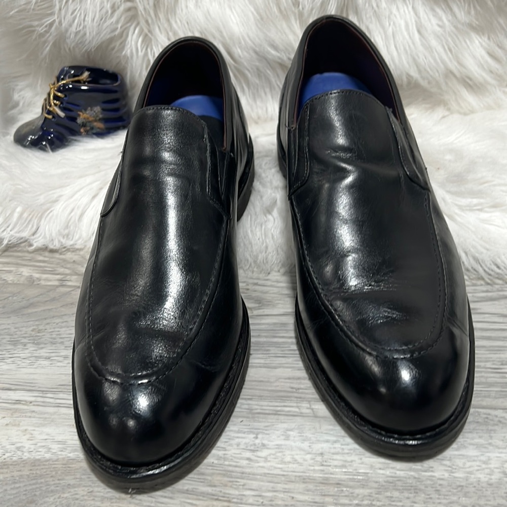 Allen Edmonds Comfort Travel Black Road Warriors 3890 Leather Dress Loafers 12 E